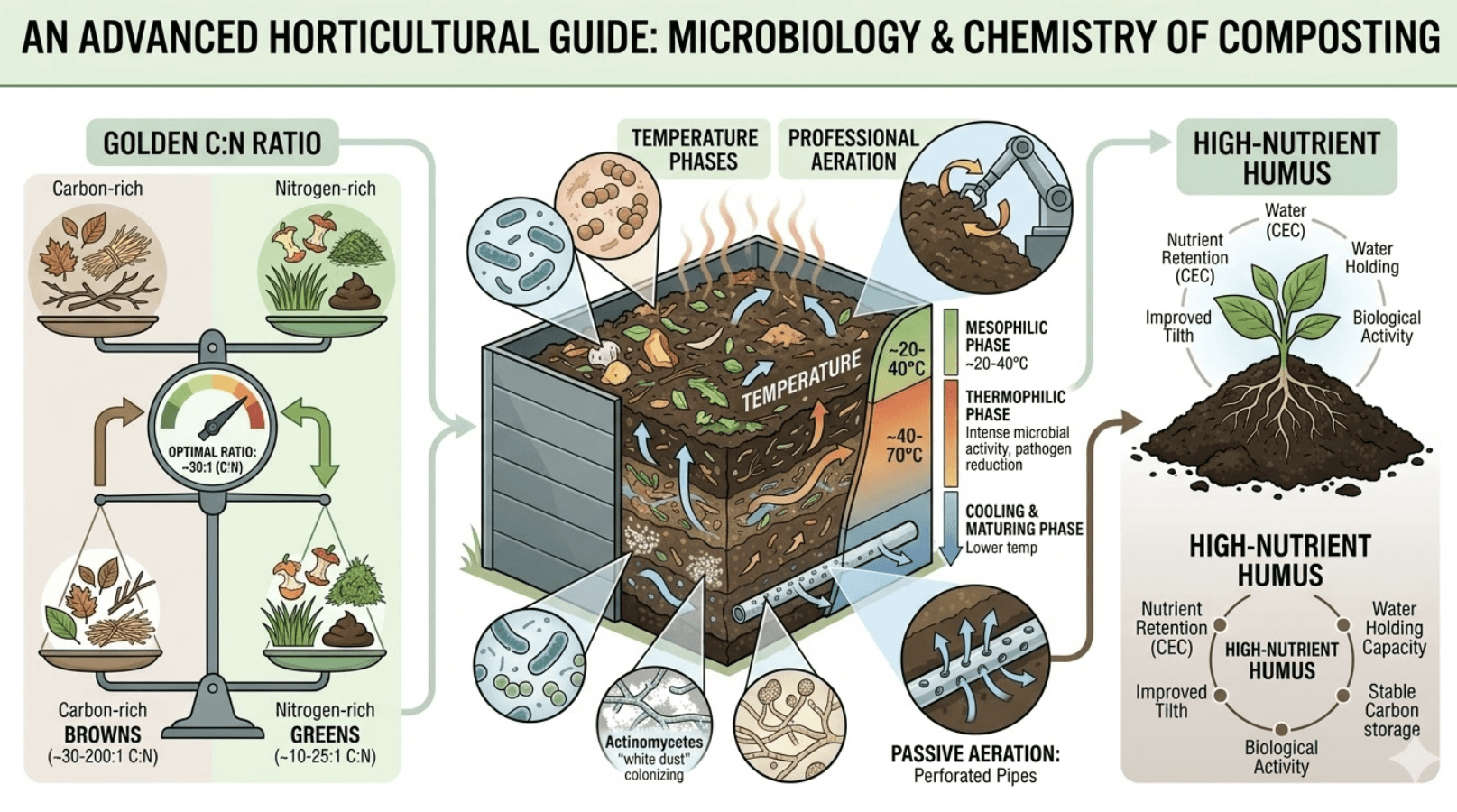 an infographic covering composting